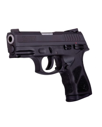 PISTOLA TAURUS TH9C NEGRA 9MM PB CARGADOR DE 13 DISPAROS Y 17 DISPAROS (2 CARGADORES)