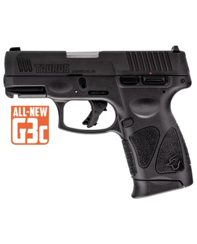 PISTOLA TAURUS G3C NEGRA 9MM PB