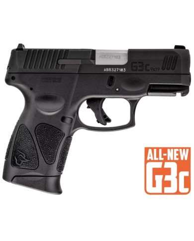 PISTOLA TAURUS G3C NEGRA 9MM PB