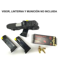 PISTOLA SEMIAUTOMATICA TAURUS G3C T.O.R.O. NEGRA 9MM PB 12 DISPAROS 3 CARGADORES