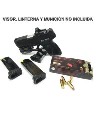 PISTOLA SEMIAUTOMATICA TAURUS G3C T.O.R.O. NEGRA 9MM PB 12 DISPAROS 3 CARGADORES