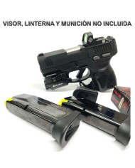 PISTOLA SEMIAUTOMATICA TAURUS G3C T.O.R.O. NEGRA 9MM PB 12 DISPAROS 3 CARGADORES