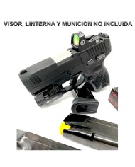 PISTOLA SEMIAUTOMATICA TAURUS G3C T.O.R.O. NEGRA 9MM PB 12 DISPAROS 3 CARGADORES