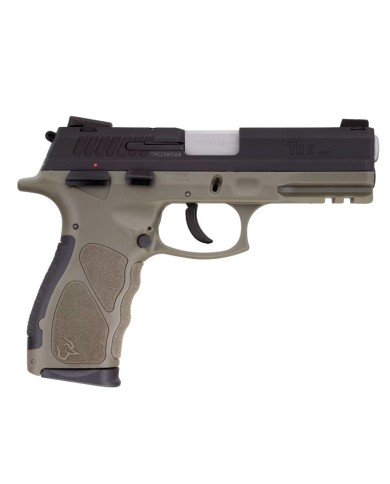 PISTOLA TAURUS TH9 VERDE/NEGRA 9MM PB 17 DISPAROS 2 CARGADORES