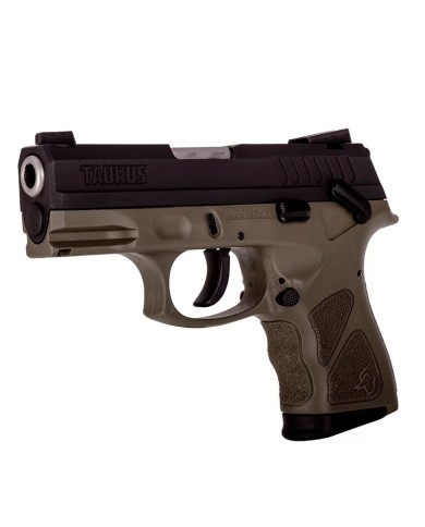 PISTOLA TAURUS TH9C VERDE 9MM PB 13 DISPAROS