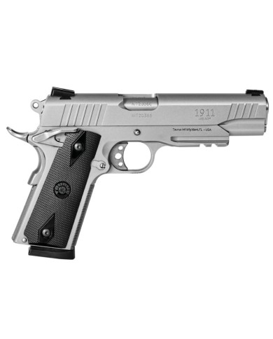 PISTOLA TAURUS 1911™ 45 ACP ACERO INOXIDABLE CON CARRIL 8 DISPAROS