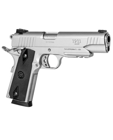 PISTOLA TAURUS 1911™ 45 ACP ACERO INOXIDABLE CON CARRIL 8 DISPAROS