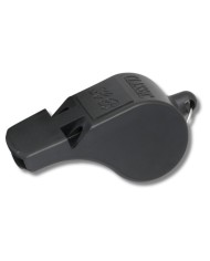 SILBATO POLICIAL DE PVC COLOR NEGRO SIN BOLA