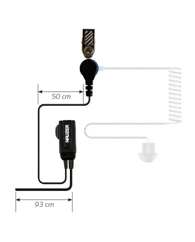 MICRO-AURICULAR TPH-900 TETRA TUBULAR TRANSPARENTE