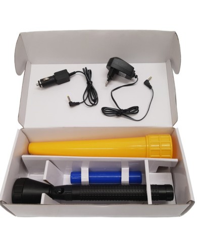 LINTERNA ESPECIAL VEHICULR PAR PROTECC. CIVIL/SEGURIDAD PRIVADA CON CONO